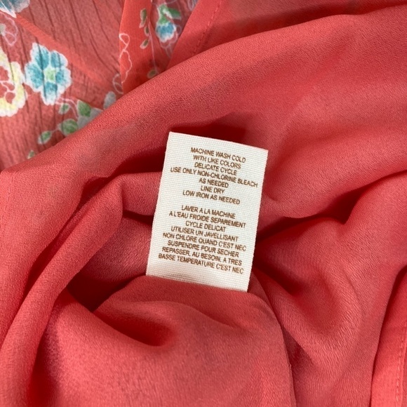 Free People Coral Floral Yoke Flutter Shorts - Picture 11 of 13